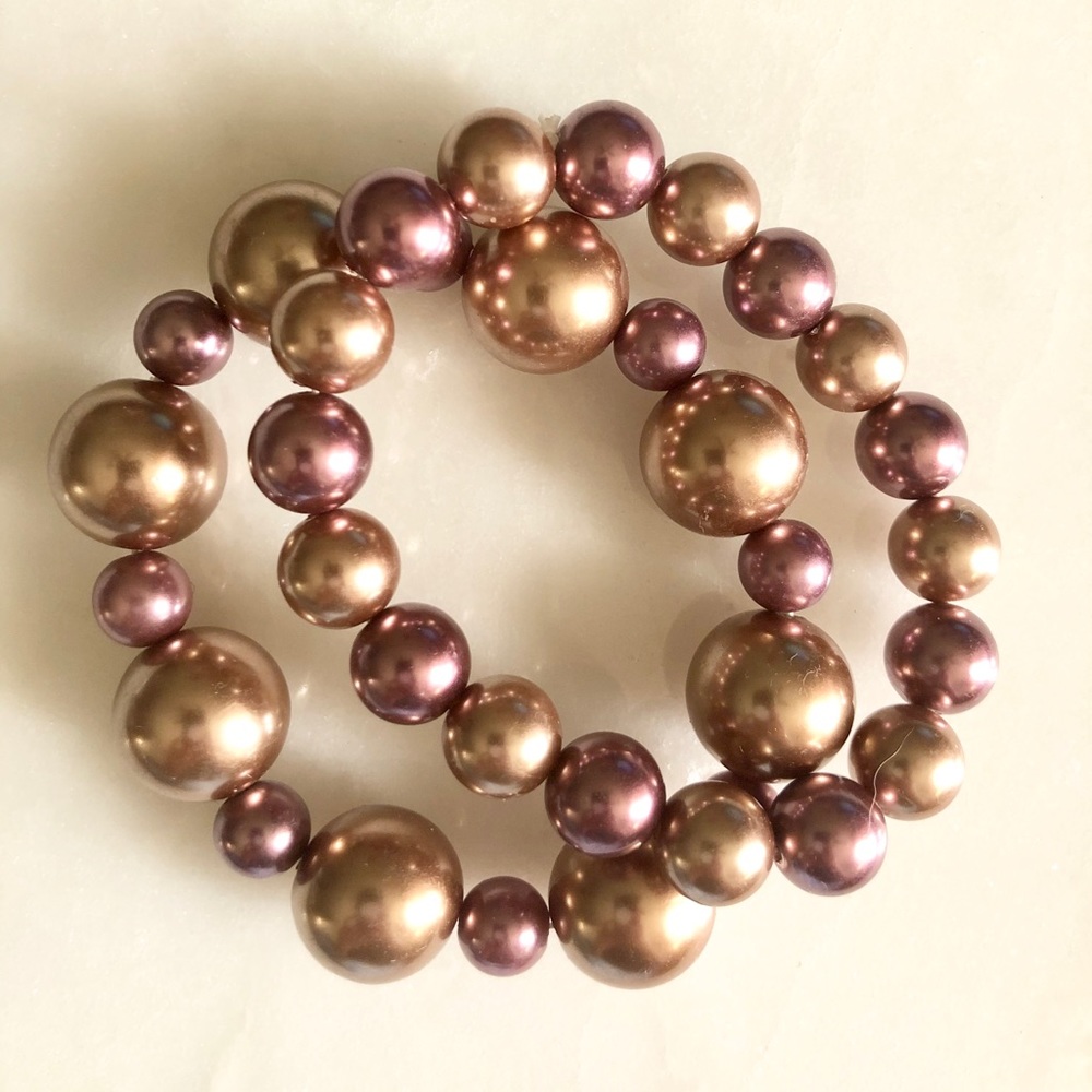 Rosé Bubble Bracelet Set